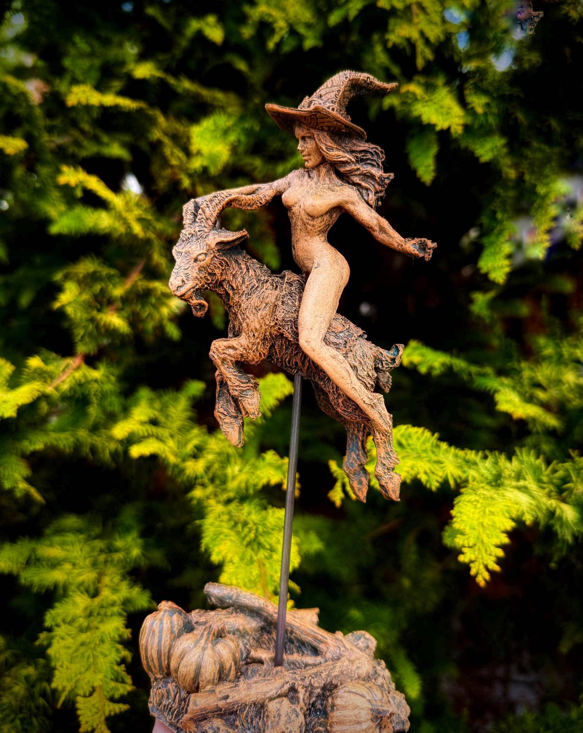 Witch’s Sabbath Goat Rider Statue – 8 Inch – Thorn & Thimble