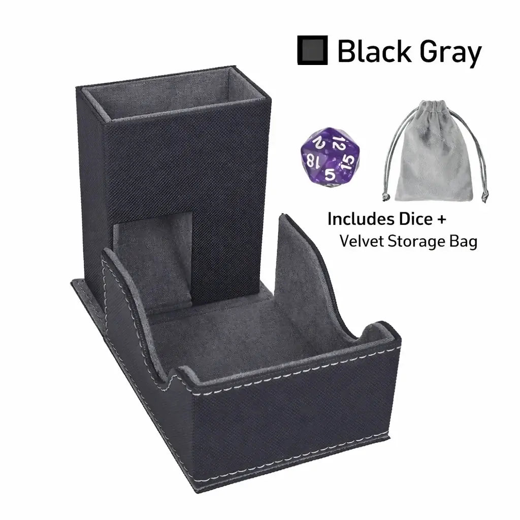 Red & Black Leather Dice Tower Set – Thorn & Thimble
