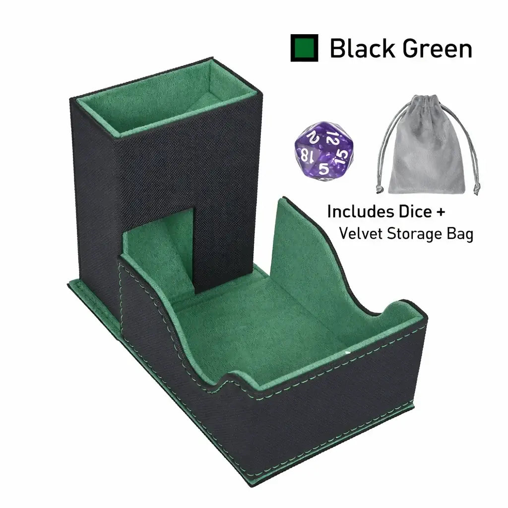 Red & Black Leather Dice Tower Set – Thorn & Thimble