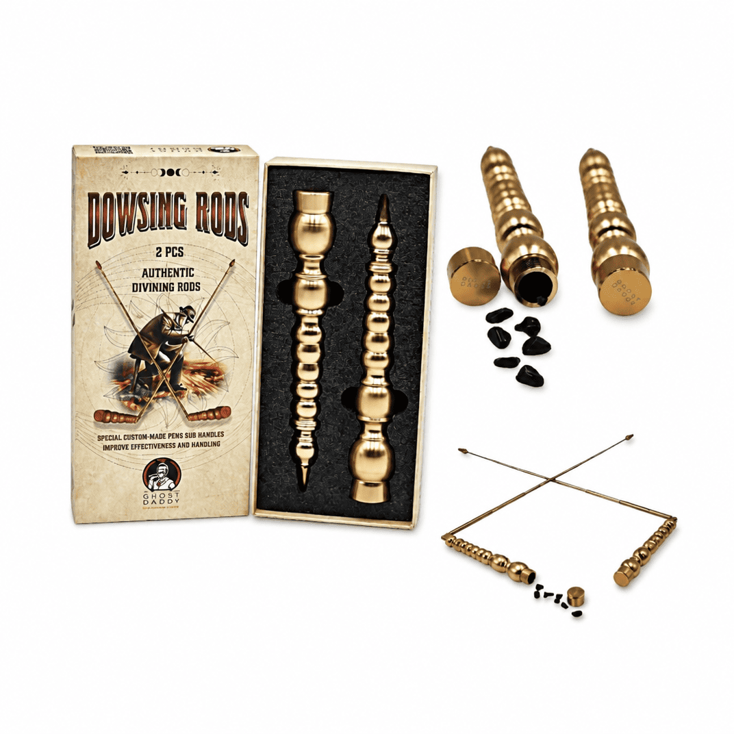 Deluxe dowsing rods with obsidian crystals for divination – Thorn & Thimble