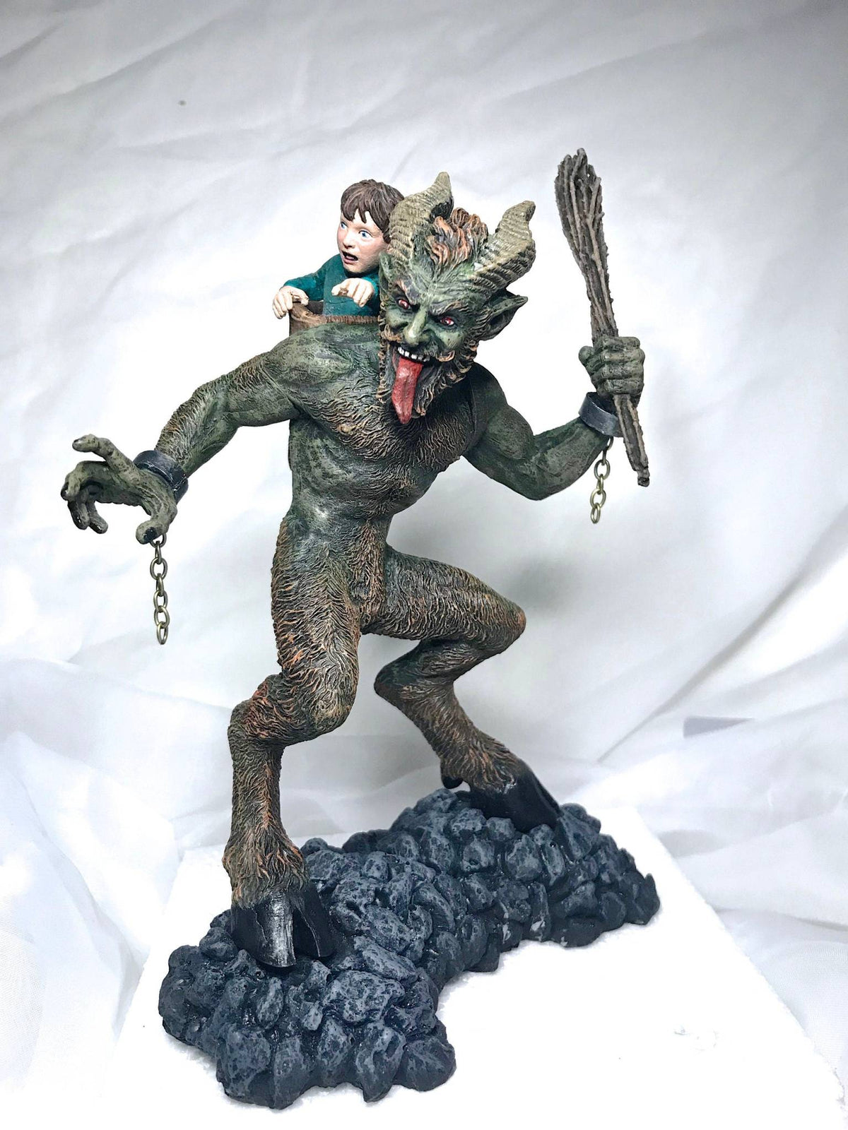 Krampus I Statue, Full Color – 8 Inch – Thorn & Thimble