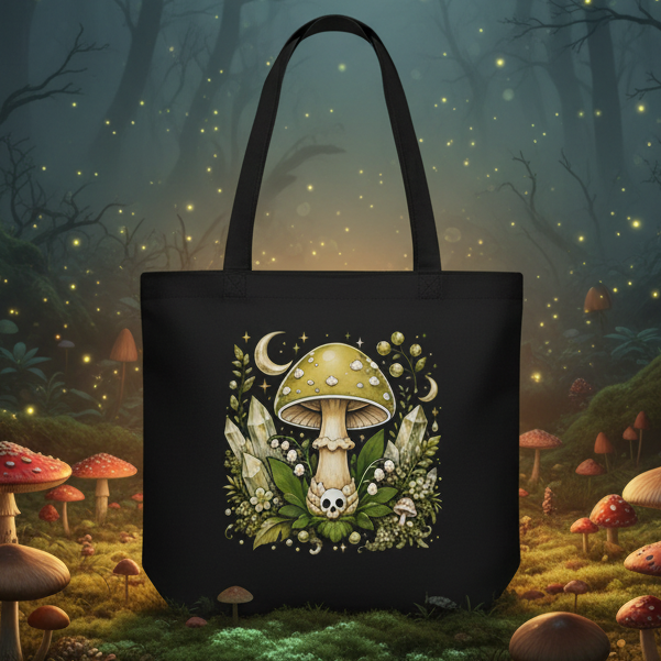 Mushroom F Eco Tote Bag