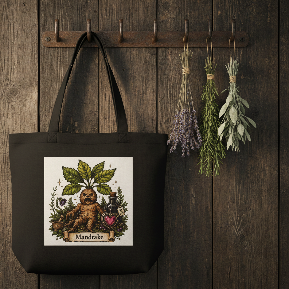 Botanical Mandrake Eco Tote Bag
