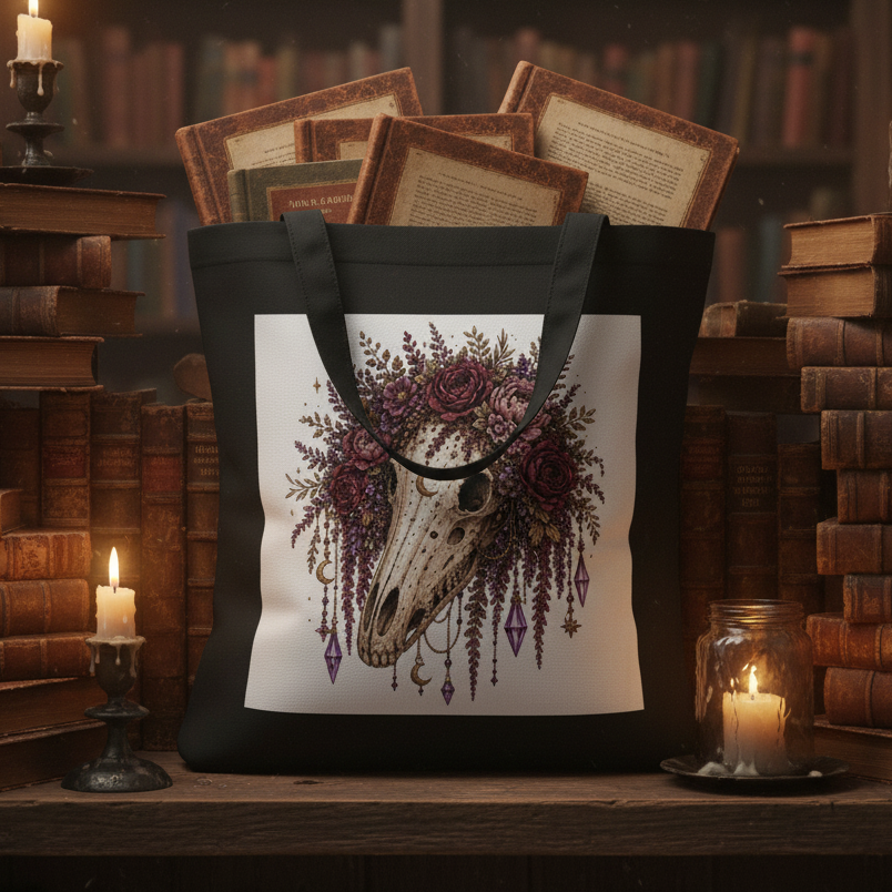 Horse Skull Eco Tote Bag