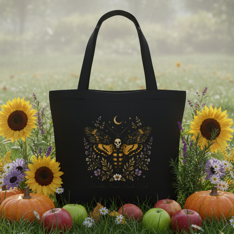 Death Head Hawk Moth Eco Tote Bag