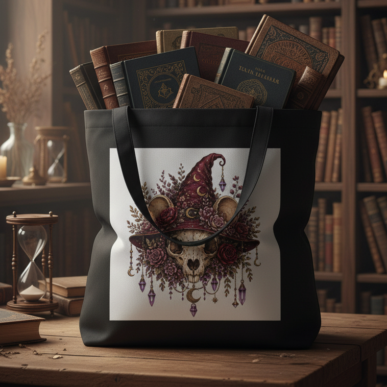 Mouse Skull Eco Tote Bag