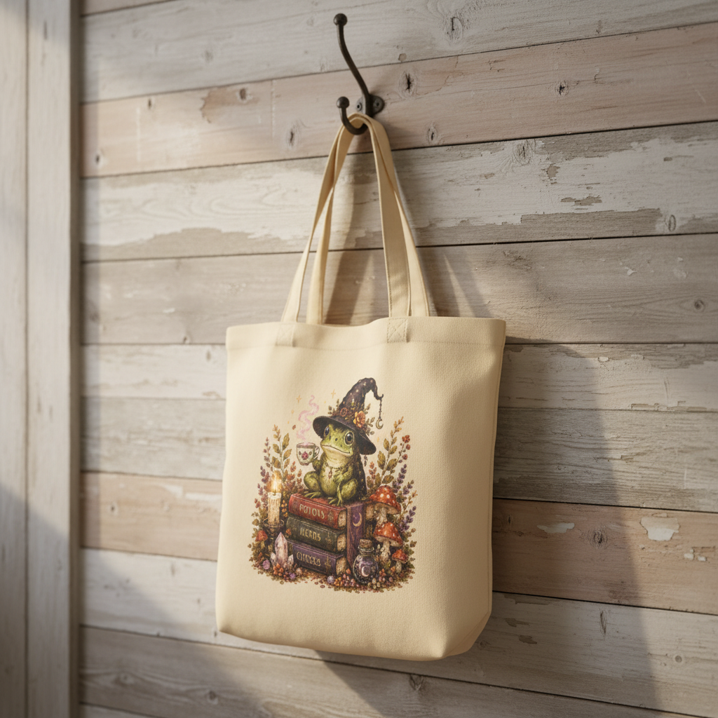Frog Witch Tea Eco Tote Bag
