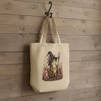 Frog Witch with Staff Cottagecore Eco Tote Bag – Thorn & Thimble