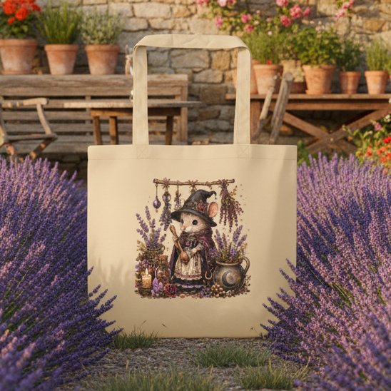 Mouse Witch Herbs Eco Tote Bag