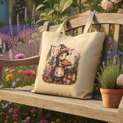 Mouse Witch Baker Eco Tote Bag