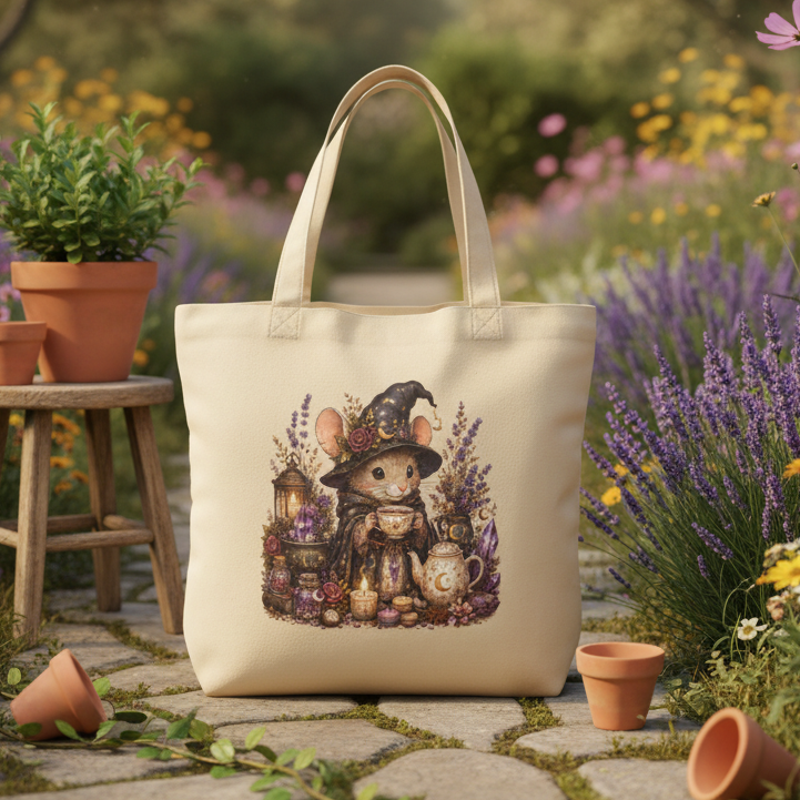 Mouse Witch Tea Eco Tote Bag
