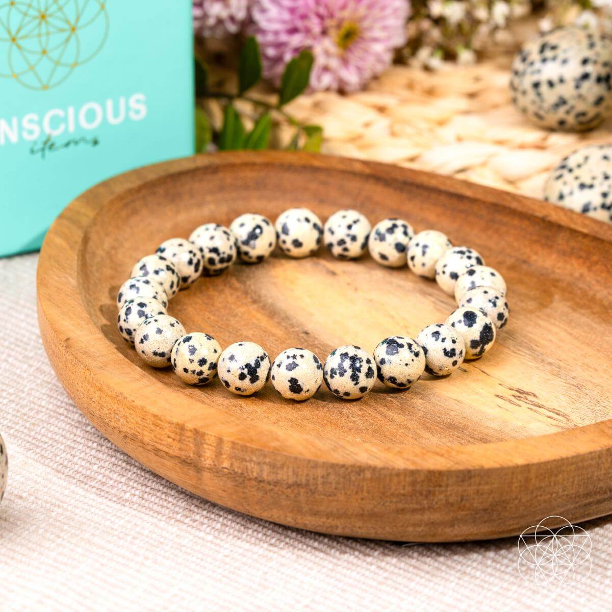 Dalmatian Jasper Joy & Grounding Bracelet