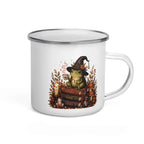 Frog Witch Tea Party Cottagecore Enamel Mug – Thorn & Thimble