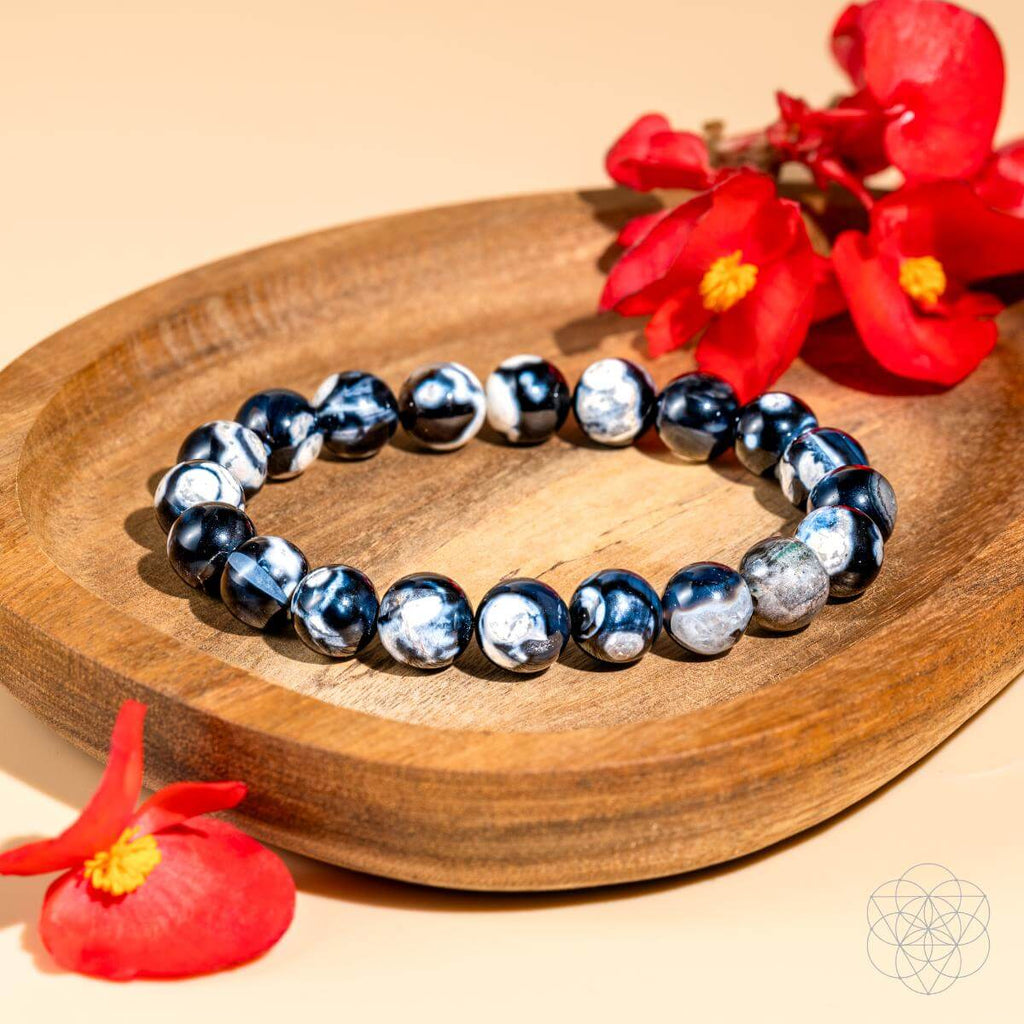 Exotic Orca Agate Serenity Bracelet