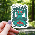Cthulhu Monster Pentagram Sticker - 3"