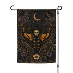 Death’s-Head Hawkmoth Gothic Botanical Garden Flag – Thorn & Thimble