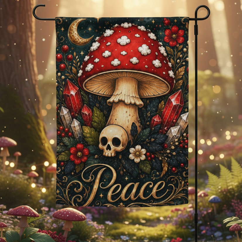 Fly Agaric Mushroom Garden flag
