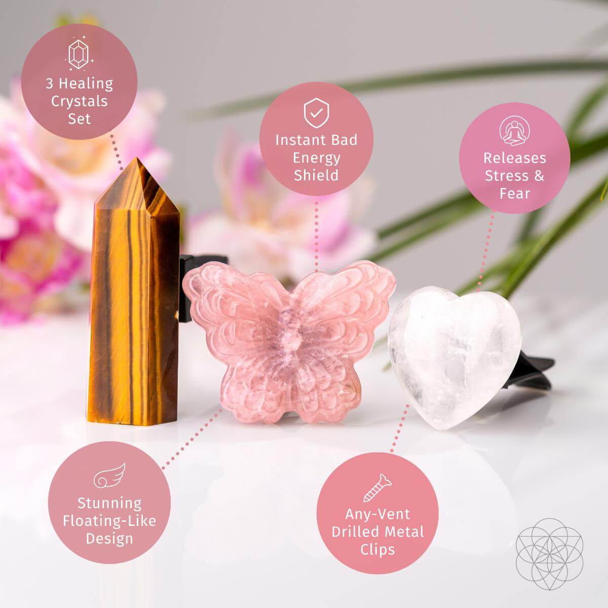 Butterfly Crystal Car Kit