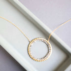 Labradorite Halo Floating Pendant Necklace – Thorn & Thimble