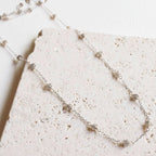 Silver Labradorite 37-Inch Ballet Layering Chain – Thorn & Thimble