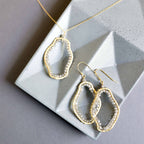 Labradorite Freestyle Pendant & Earring Set – Thorn & Thimble