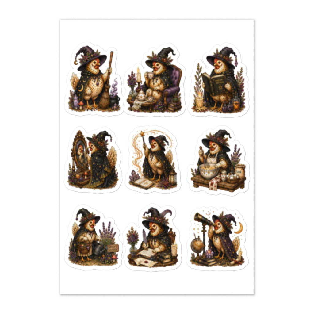 Chicken Witches Cute Cottagecore Sticker Sheet – Thorn & Thimble