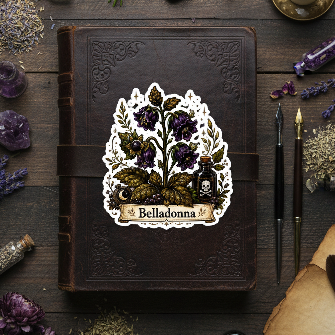 Botanical Belladonna Sticker