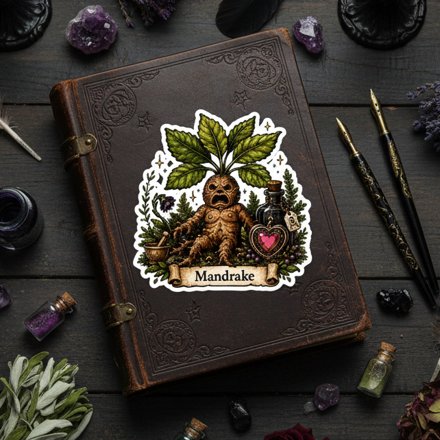 Botanical Mandrake Sticker