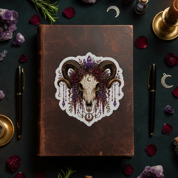 Ram Skull Sticker