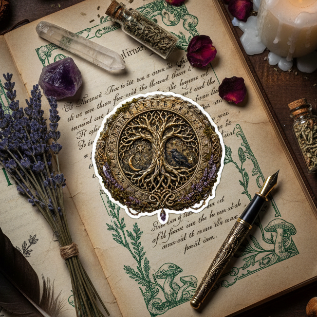 Nordic Tree of Life Sticker
