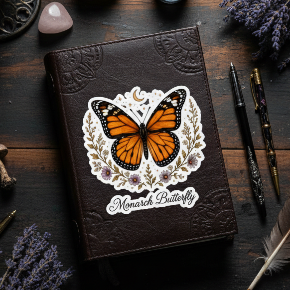 Monarch Butterfly Sticker
