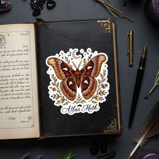 Atlas Moth Sticker