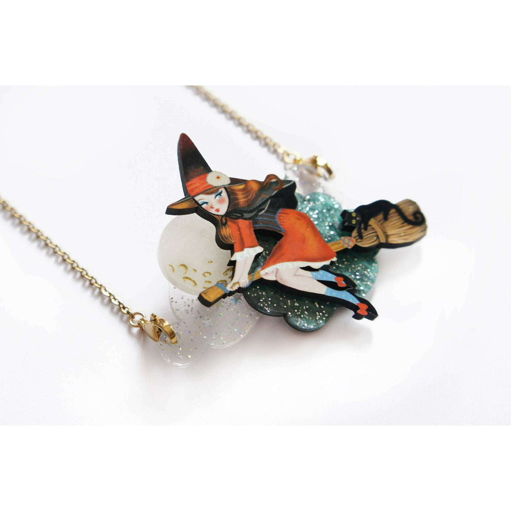 Witch Convertible Necklace-Brooch by Laliblue