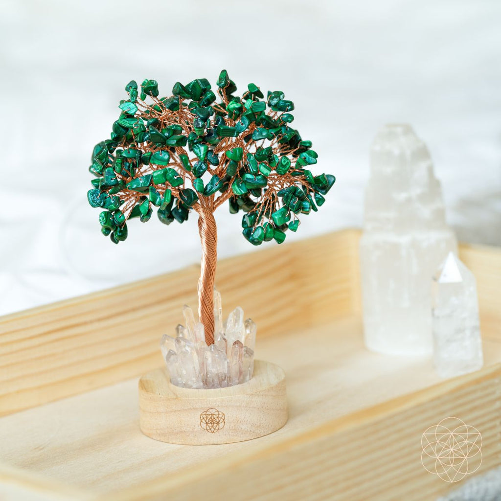 Malachite Transformation Tree Lamp