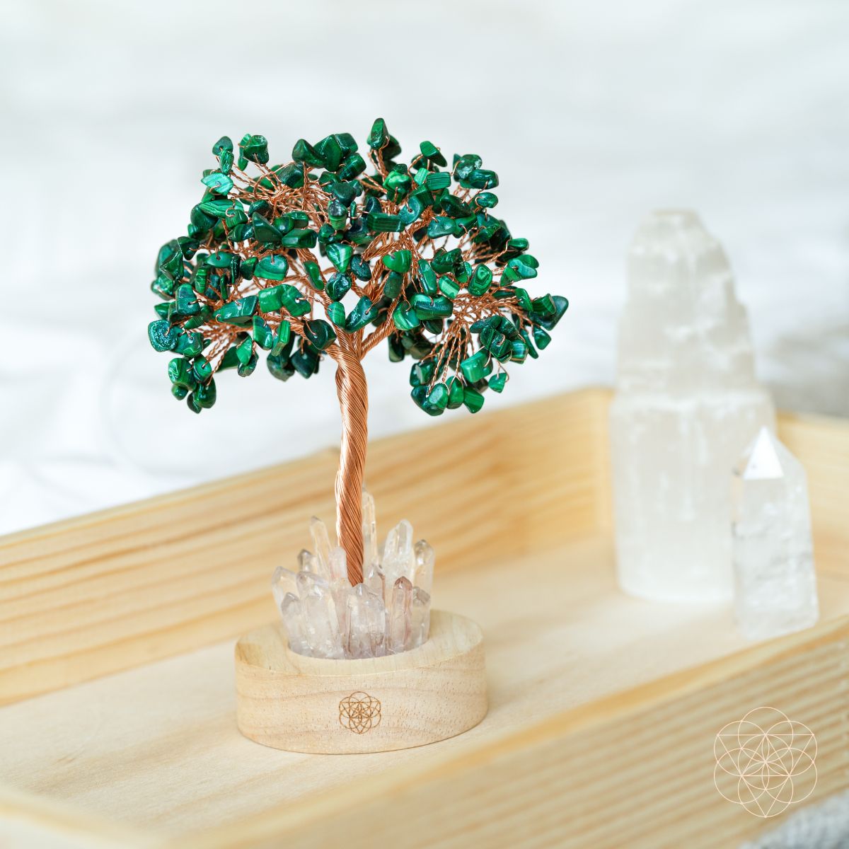 Malachite Transformation Tree Lamp