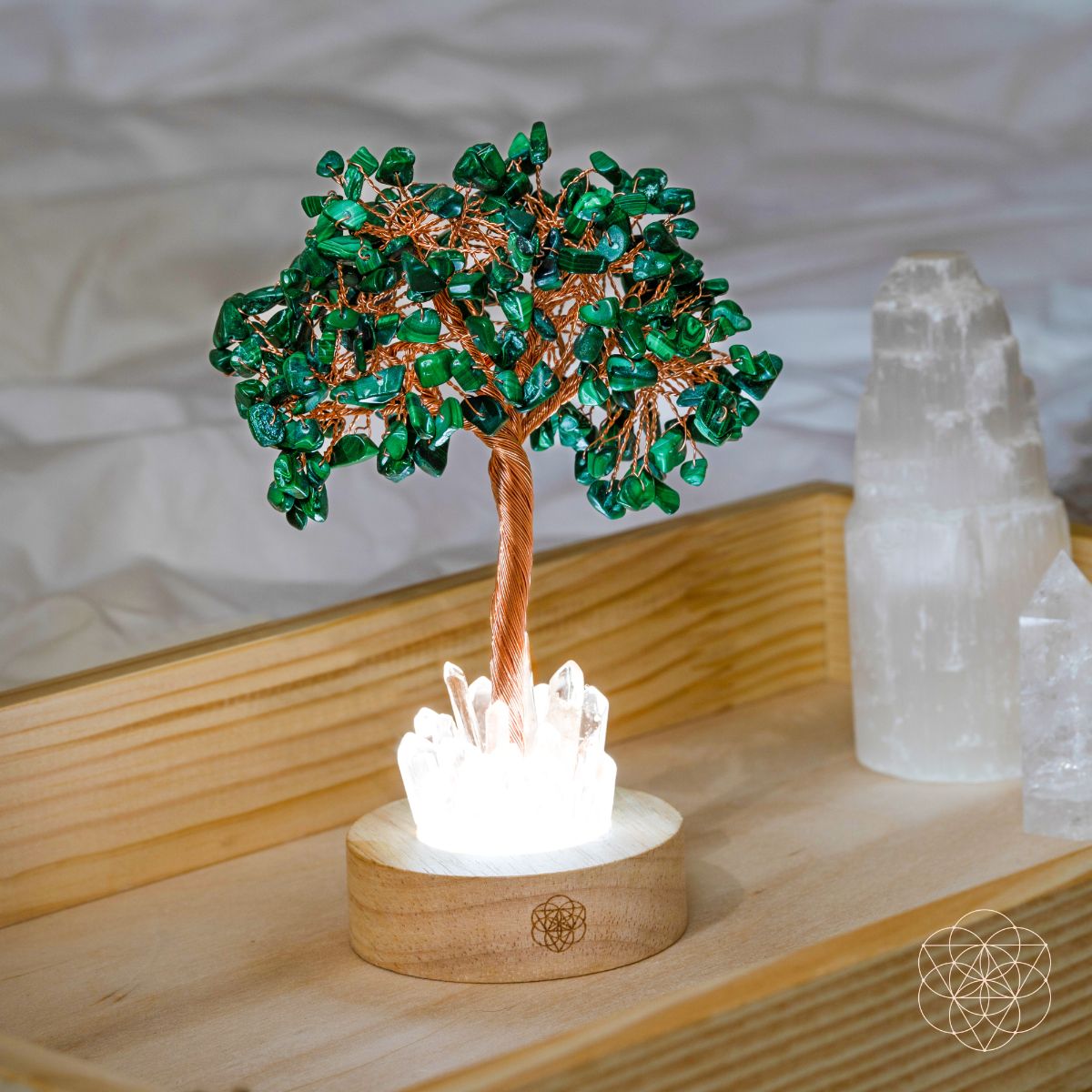 Malachite Transformation Tree Lamp
