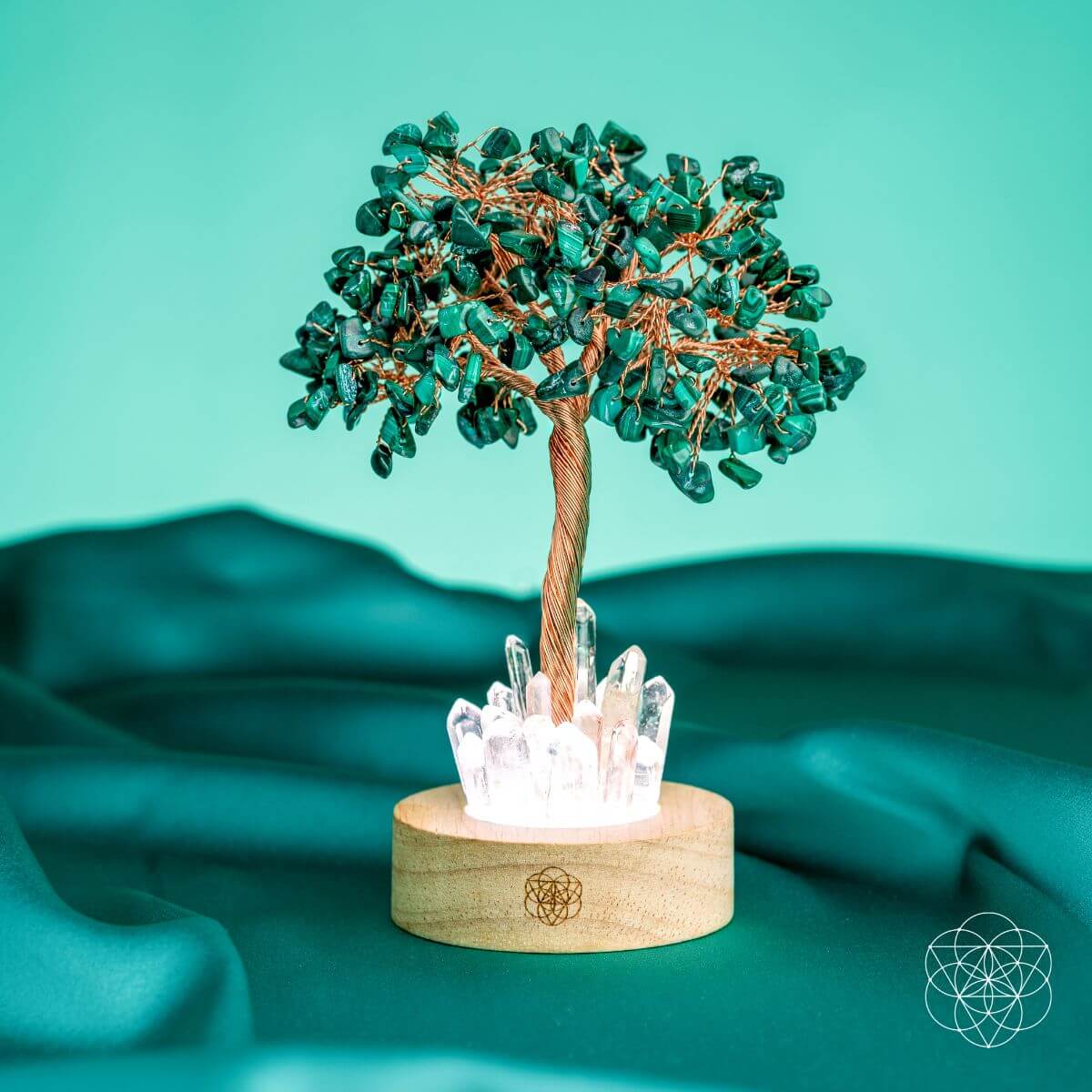 Malachite Transformation Tree Lamp