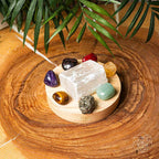 Eight-Stone Selenite Prosperity Crystal Lamp – Thorn & Thimble