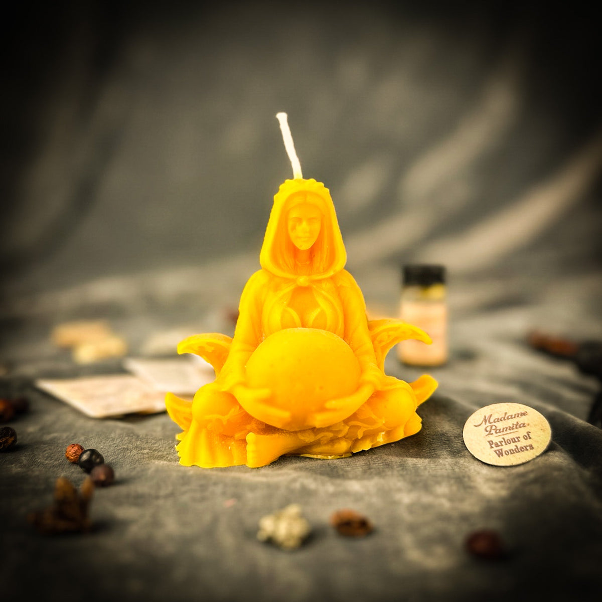 Moon Goddess Candle Spell Kit – Lunar Magic & Divine Feminine Energy – Thorn & Thimble