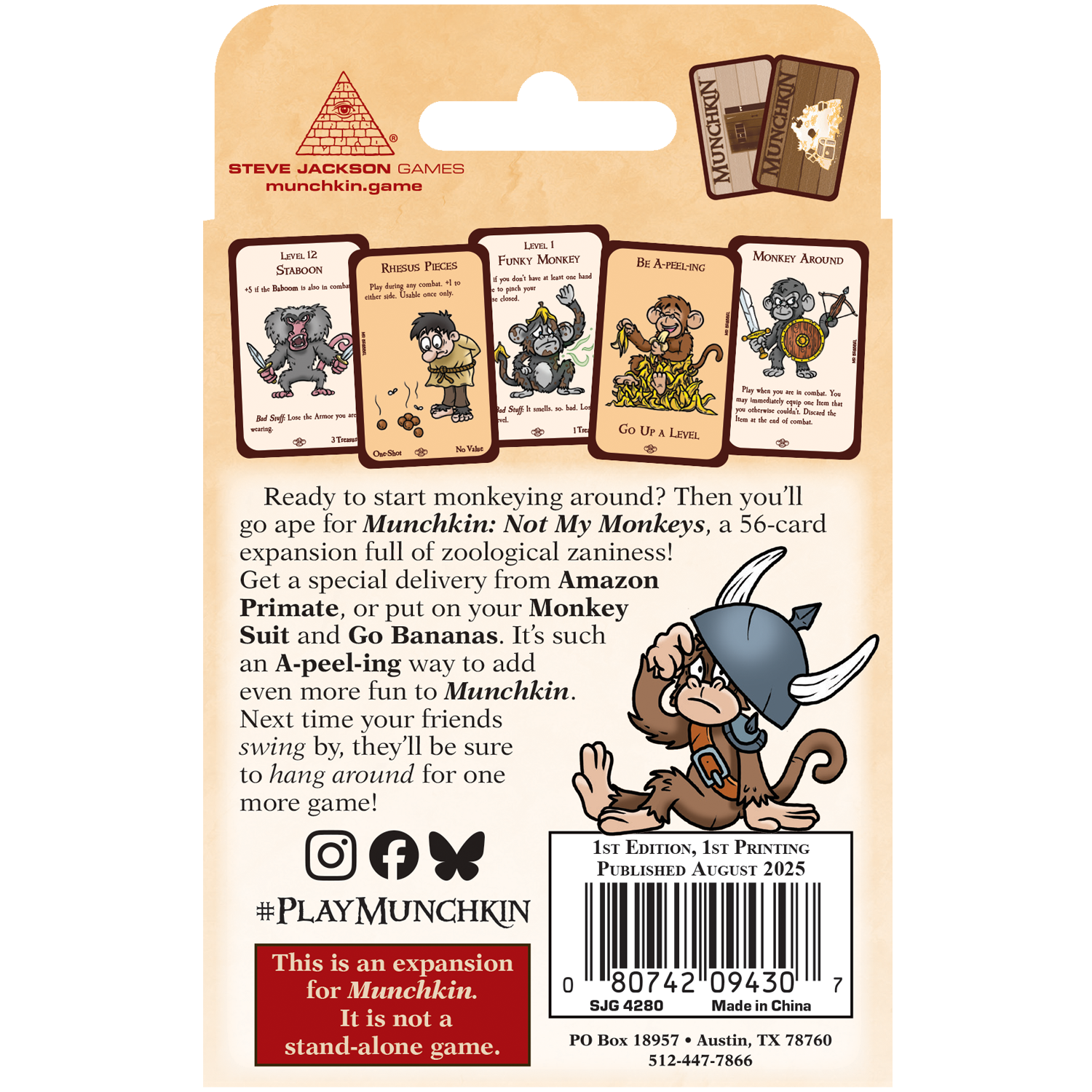 Munchkin: Not My Monkeys