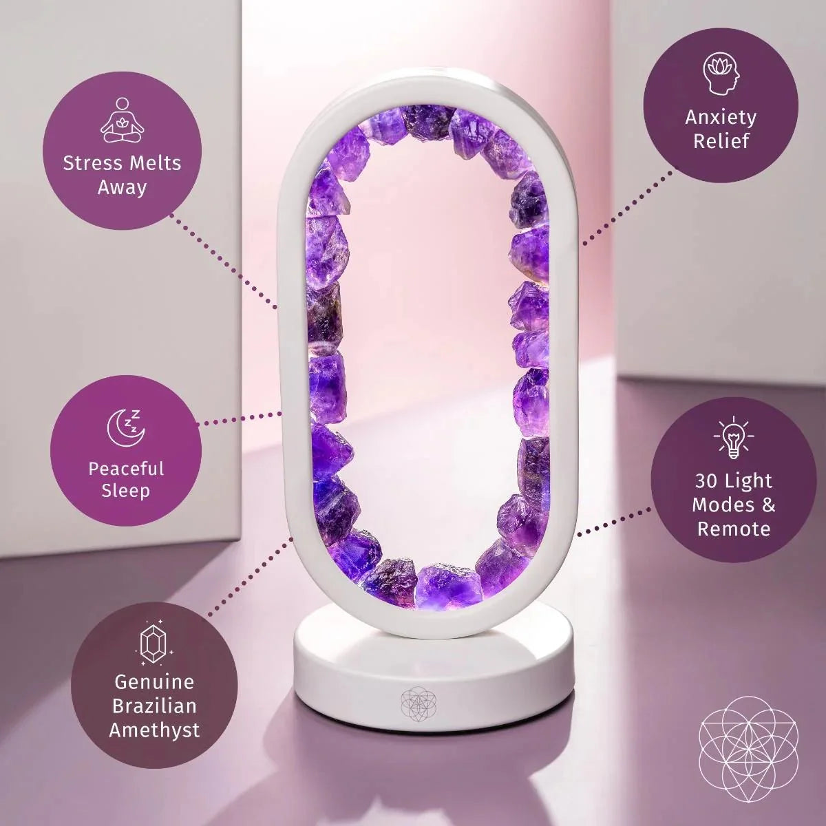 Portal to Peace - Amethyst Crystal Lamp