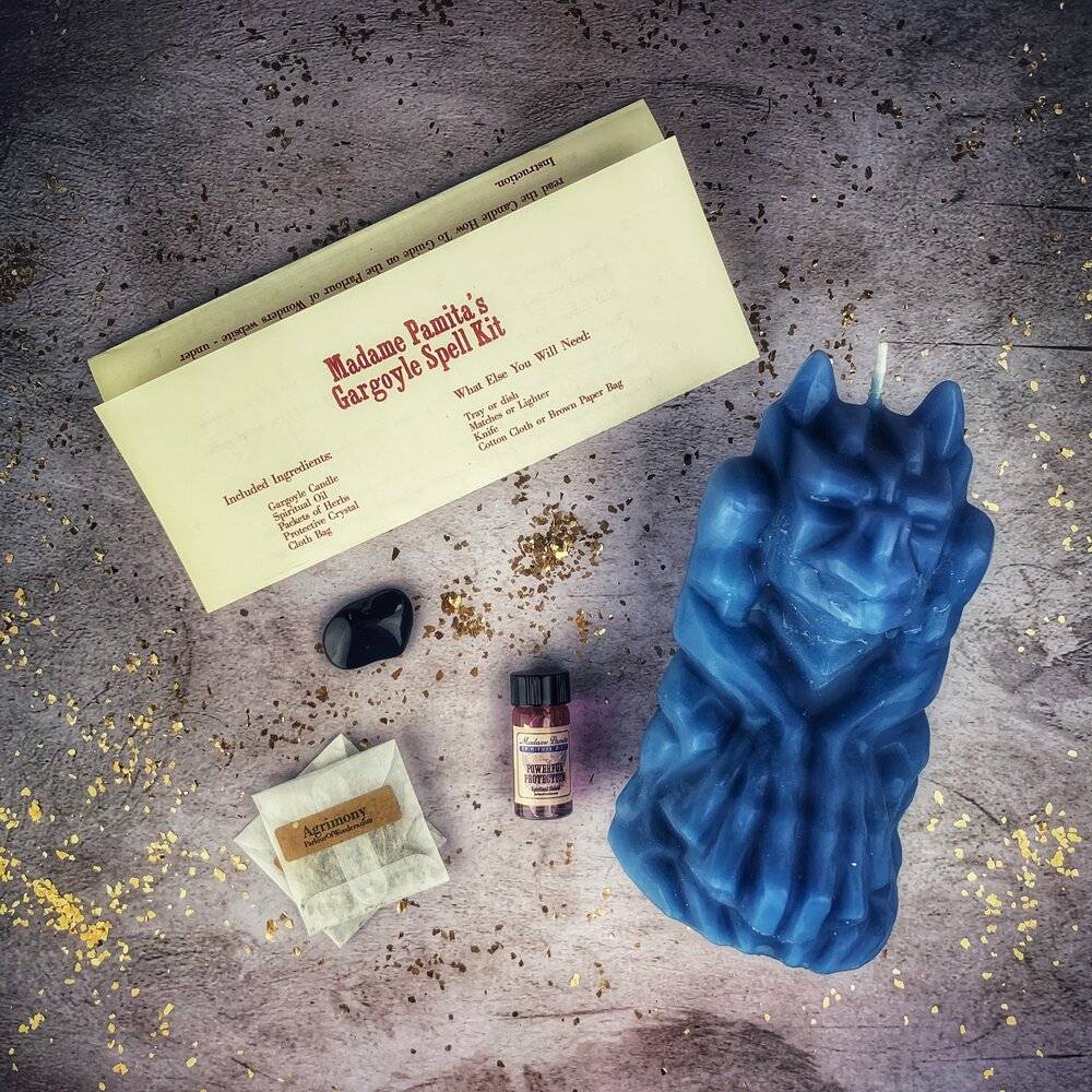 Gargoyle Protection Candle Spell Kit – Thorn & Thimble