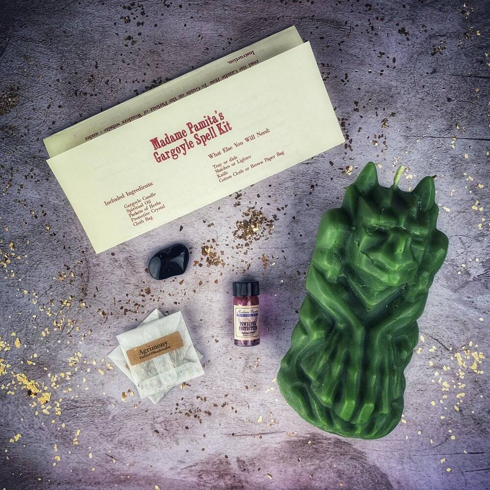 Gargoyle Protection Candle Spell Kit – Thorn & Thimble