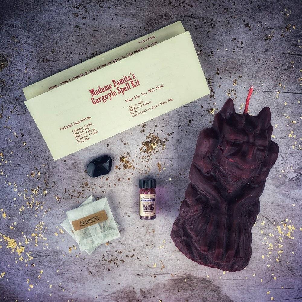 Gargoyle Protection Candle Spell Kit – Thorn & Thimble