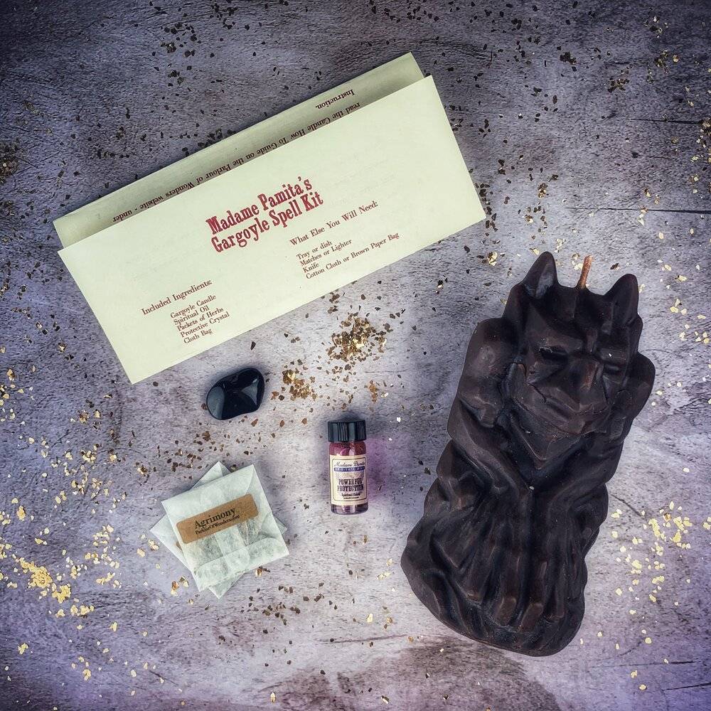Gargoyle Protection Candle Spell Kit – Thorn & Thimble
