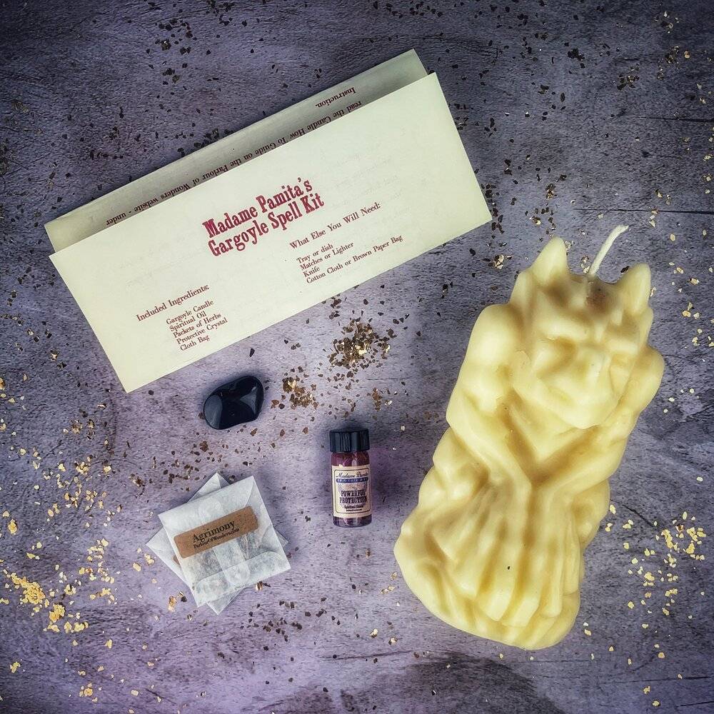 Gargoyle Protection Candle Spell Kit – Thorn & Thimble