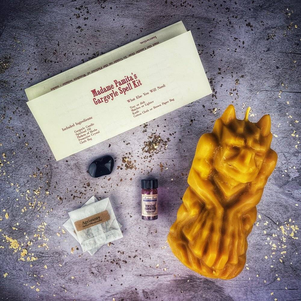 Gargoyle Protection Candle Spell Kit – Thorn & Thimble