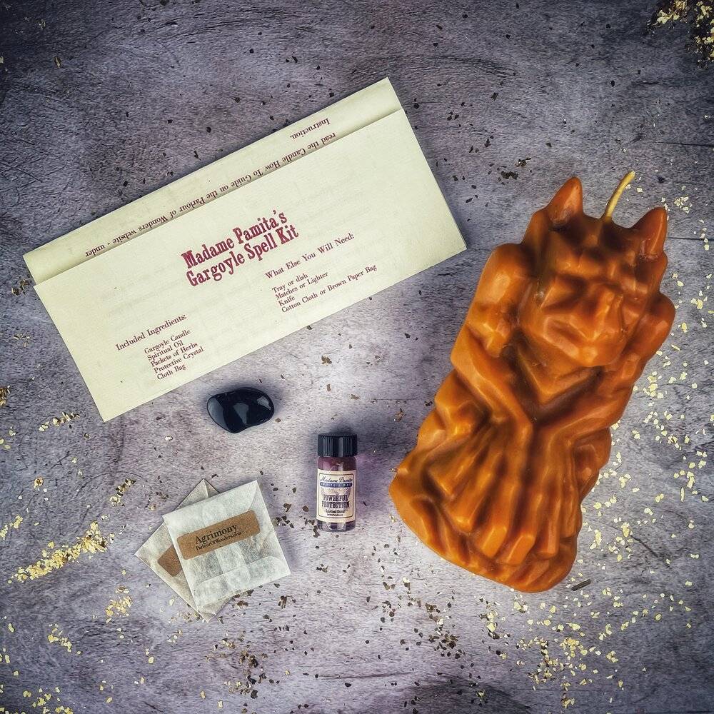 Gargoyle Protection Candle Spell Kit – Thorn & Thimble