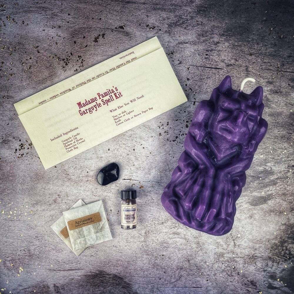 Gargoyle Protection Candle Spell Kit – Thorn & Thimble