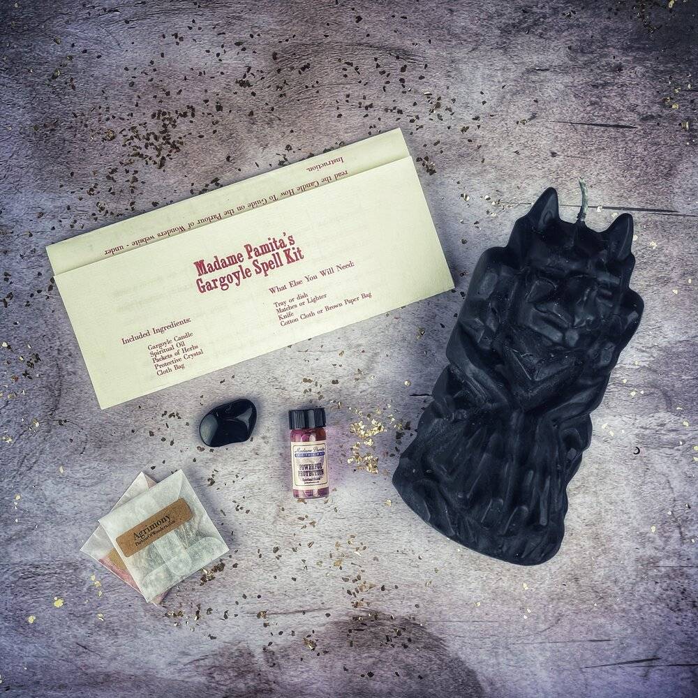 Gargoyle Protection Candle Spell Kit – Thorn & Thimble